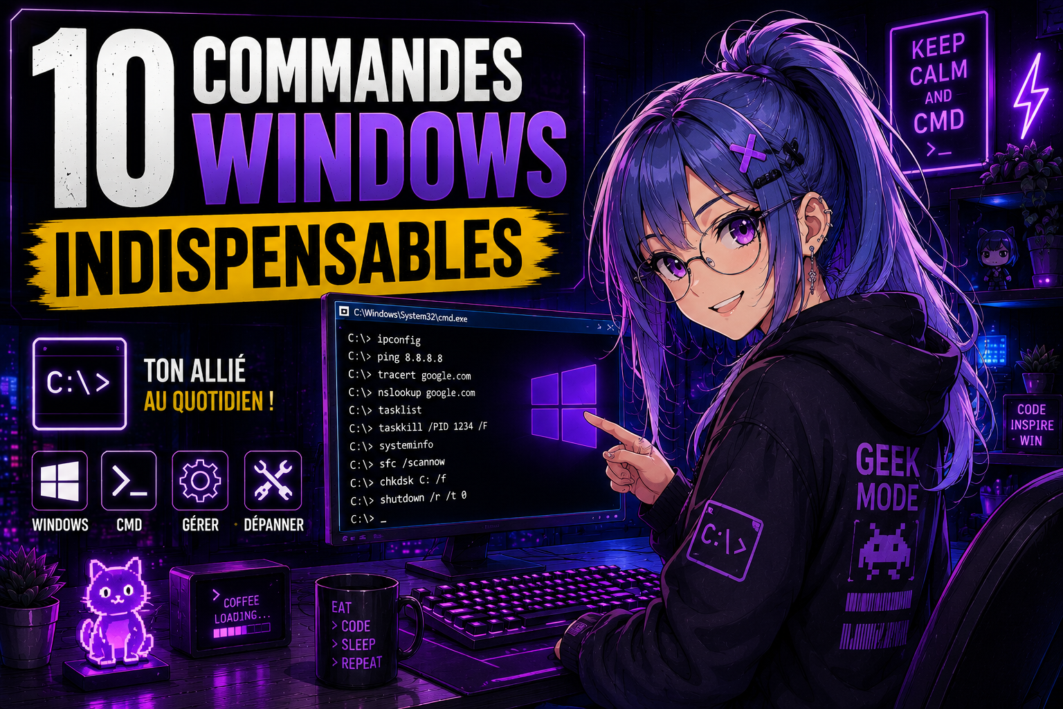 10 commandes Windows indispensables à connaître